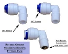 3 x 1/8" Replacement Elbow Reverse Osmosis Membrane Housing The Water Filter Men