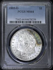 1885-O $1 Morgan Silver Dollar PCGS MS 64 | Toning Uncirculated UNC BU