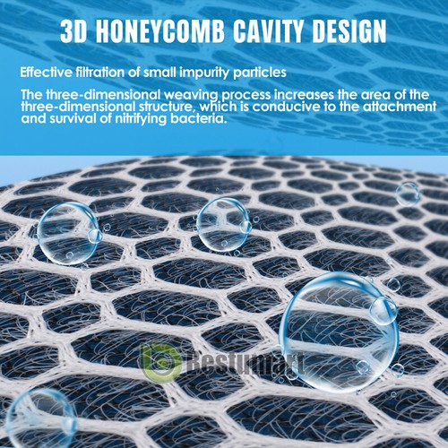 Aquarium Bio Sponge Foam Filter Pond Activated Carbon Pad Media Roll-Cut to Fit - 第 6/31 張圖片