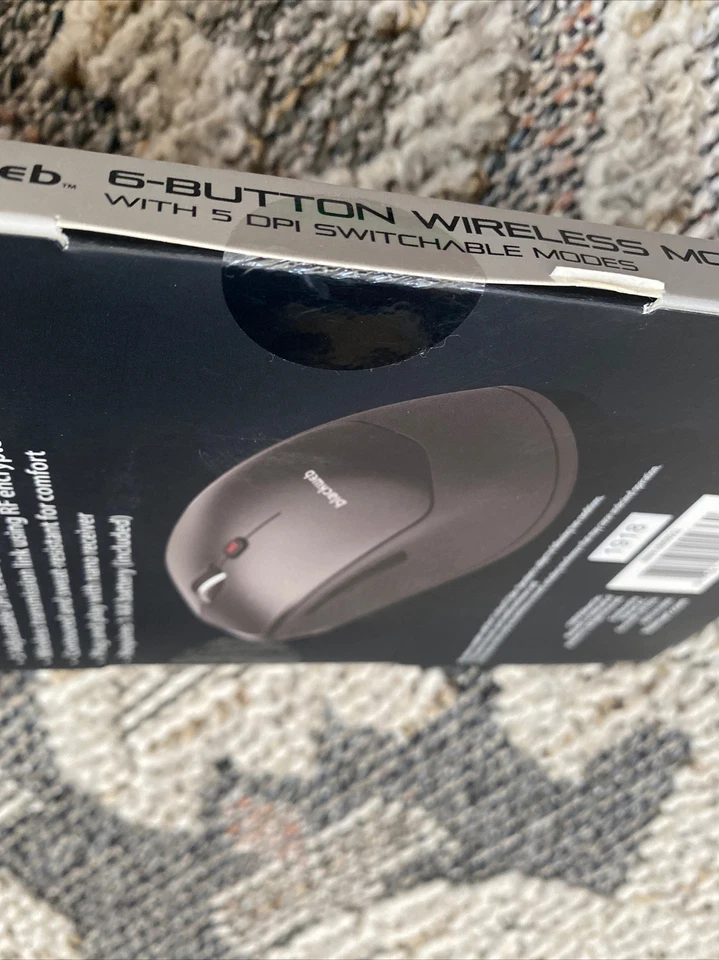 Blackweb 6-Button 5 DPI Setting Wireless Mouse, Black - Image 3 of 3