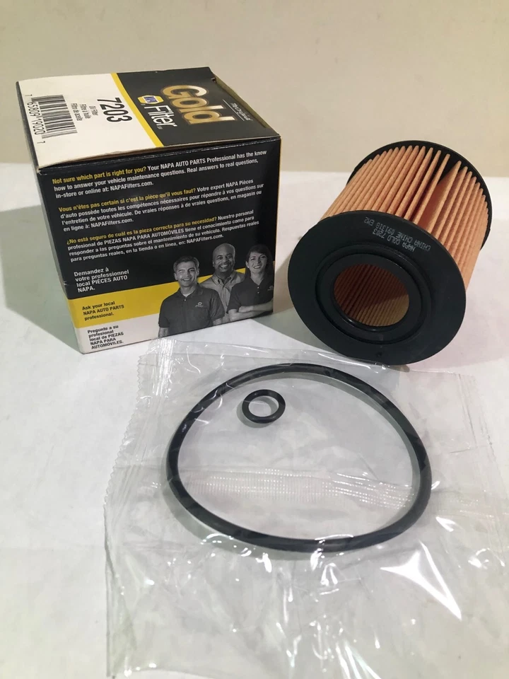 Filtro de aceite dorado NAPA 7203 Ford Escape Mondeo Mazda 3 5 6 7 CX-7 Tribute Mariner Foto 4 de 4