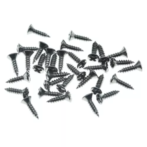 KAISH 30pcs Stainless Steel #3 Pickguard Screws for USA Gibson Les Paul/SG