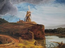 Original Oil Painting on wood panel. Handmade. 40 x 30 cm. 