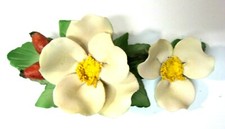 Magnolia Flowers Decorative Franklin Mint Vintage 1985 Sweetbriar Italy