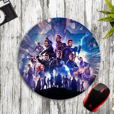 AVENGERS CHARACTER ART ROUND CUSTOM MOUSE PAD DESK MAT HOME SCHOOL OFFICE GIFT