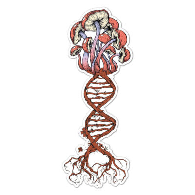 DNA Mushrooms Sticker Decal
