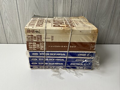1979 Ford Lincoln Mercury Original OEM Shop Manuals and Parts Catalogs
