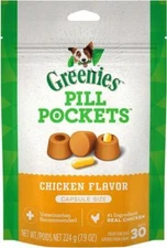 Greenies Pill Pockets for Dogs Capsule Size Natural Soft Dog Treats