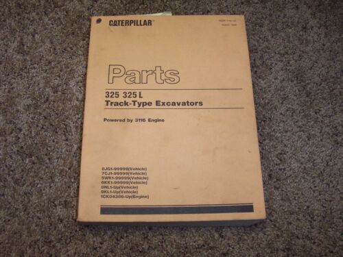 Caterpillar Cat 325 L Excavator 3116 Engine 8JG1- 7CJ1- Parts Catalog Manual - 第 1/1 張圖片