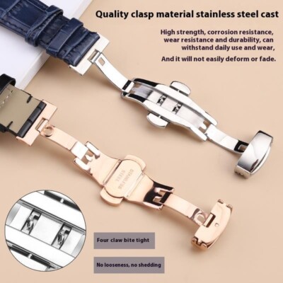 For Maurice Lacroix AIKON AI1018 Cowhide Leather Watchband