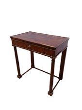 Tavolino impero a colonna - noce - primi 800 - toilette - console - con segreti