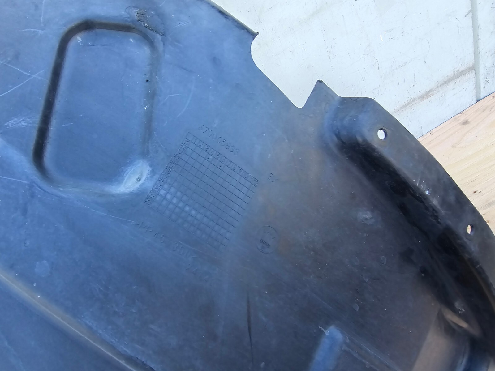 FRONT LEFT DRIVER WHEEL FENDER LINER OEM 14-19 MASERATI GHIBLI S QUATTROPORTE