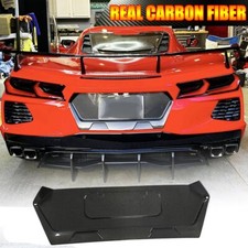 For Corvette C8 2020-2021 Real Carbon Fiber Rear License Plate Frame Cover Trim For Corvette C8 2020-2021 Real Carbon Fiber Rear License Plate Frame Cover Trim