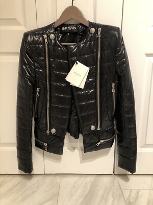 Manteau Balmain Femme Noir - Taille 34 - Neuf Avec étiquettes - Style Doudoune