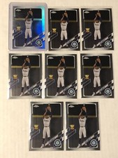 2021 Topps Chrome Kyle Lewis Gold Cup Lot x1 Refractor x7 Base Mariners 