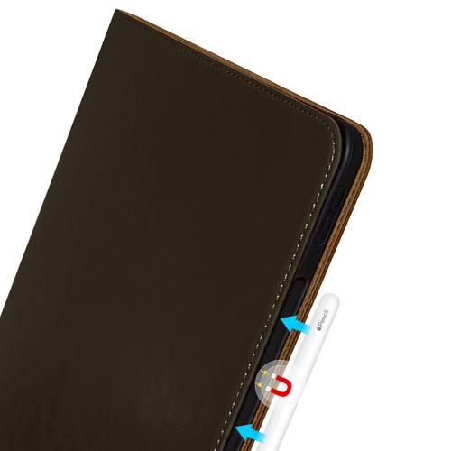 Funda de Cuero iPad Pro 11" 2da Generación - Cuero de Vaca Genuino - Porta Lápices - Imagen 6 de 10