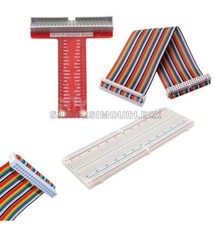 Raspberry Pi 2BT Type GPIO Extension Board Breadboard 40Pin Rainbow Cable-