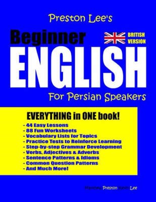 Preston Lee's Beginner English For Persian Speakers (Br - Paperback NEW Preston,