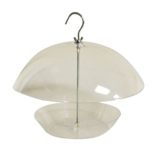 Dome Shape Hanging Bird Feeder Seed Feed Worm Holder Adjustable