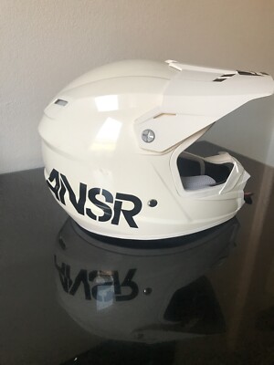 ANSR SNX Helmet Youth Medium, White Motor cross, Dirt Bike