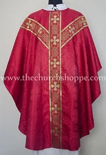 Red gothic vestment & mass and stole set,Gothic chasuble,casula,casel