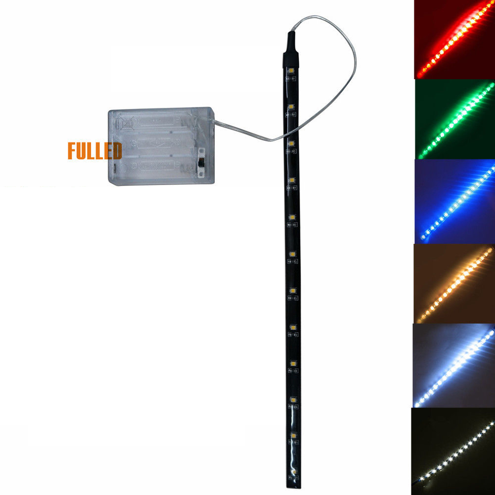 Led Mehrfarbig Rgb Strip Leiste Fernbedienung Batteriehalter Batterie Betrieben Lange Nach Ihrer Auswahl L 50cm 1m 2m 4 5v Led Streifen