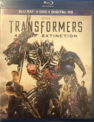Transformers: Age of Extinction Blu-Ray + DVD + Digital HD Brand New Sealed.