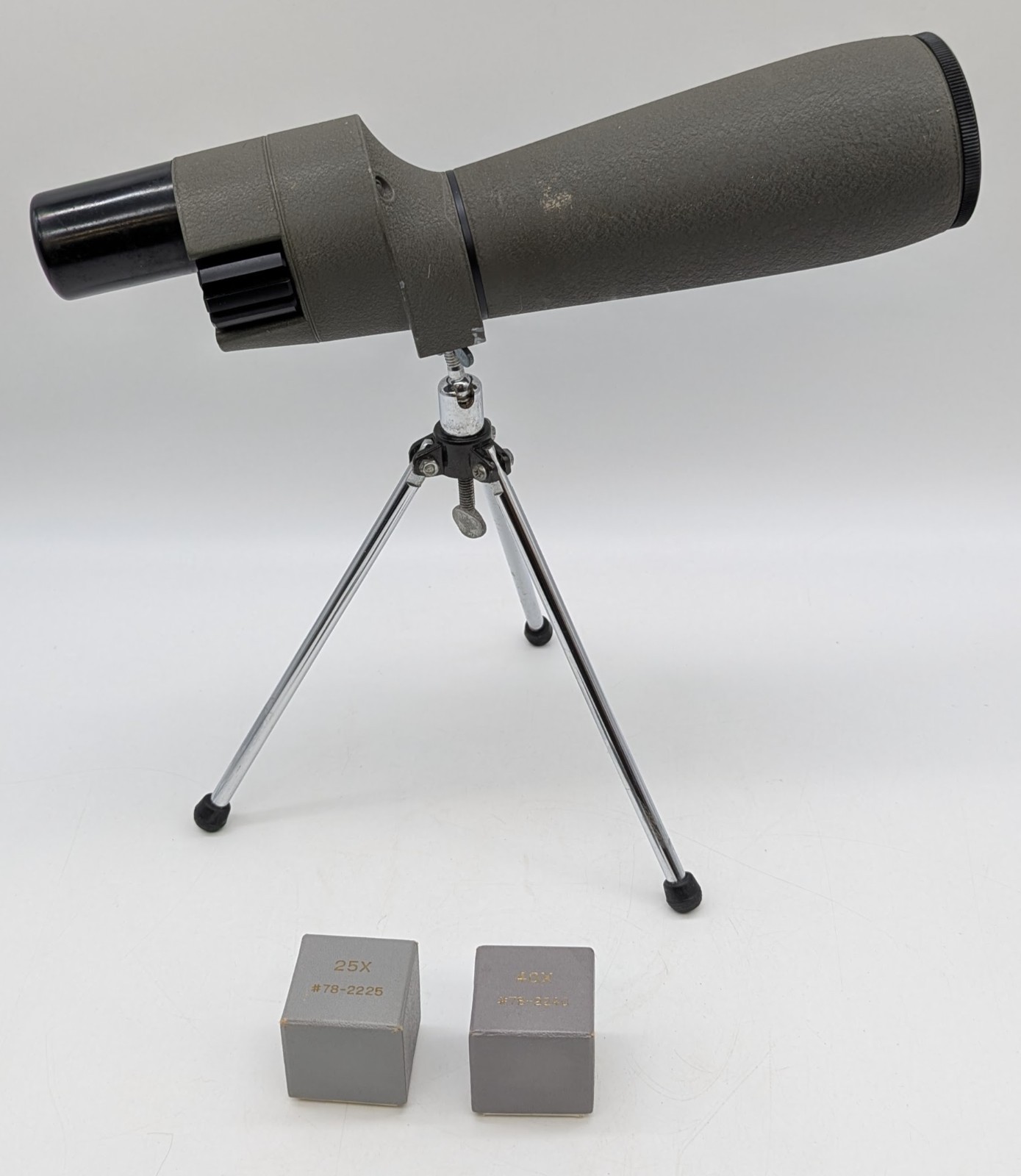 Vtg Bushnell Spacemaster II Spotting Scope 60mm w/ Tripod 25x and 40x ...