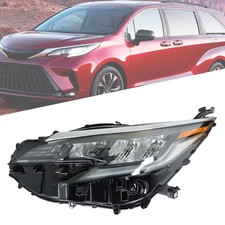 Led Black Clear Headlight Assembly Ldriver Side For Toyota Sienna Xse 2021 2022