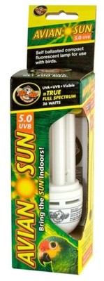 Avian Sun  5.0 UVB Compact Fluorescent   Full Spectrum Bird Lighting