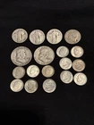 US Silver Coin Collection Lot Franklin Half Dollars Quarters Dimes 1951-1970