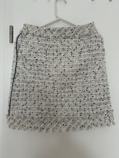 Karl Lagerfeld Tweed Rock grau-weiß NEU mit Etikett