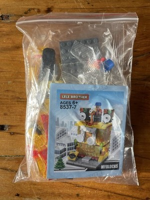 Lele Brother Mini Street View 8537-7 Hotel And Music Building New With Instruct