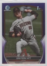 2023 Bowman Draft Chrome Purple Refractor 192/250 Grayson Hitt #BDC-57 6fs