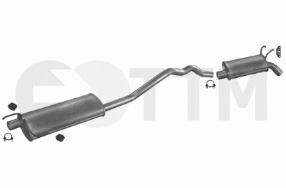 Silencieux d'échappement Renault Espace II 2.1 D 2.0 2.2 2.9 pot de détente pour phase 1 et 2