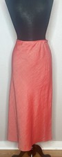 Eileen Fisher Women  s Size L Red Viscose Linen A-Line Skirt