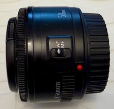 Canon EF 50mm f1.8 II Prime Lens with Caps