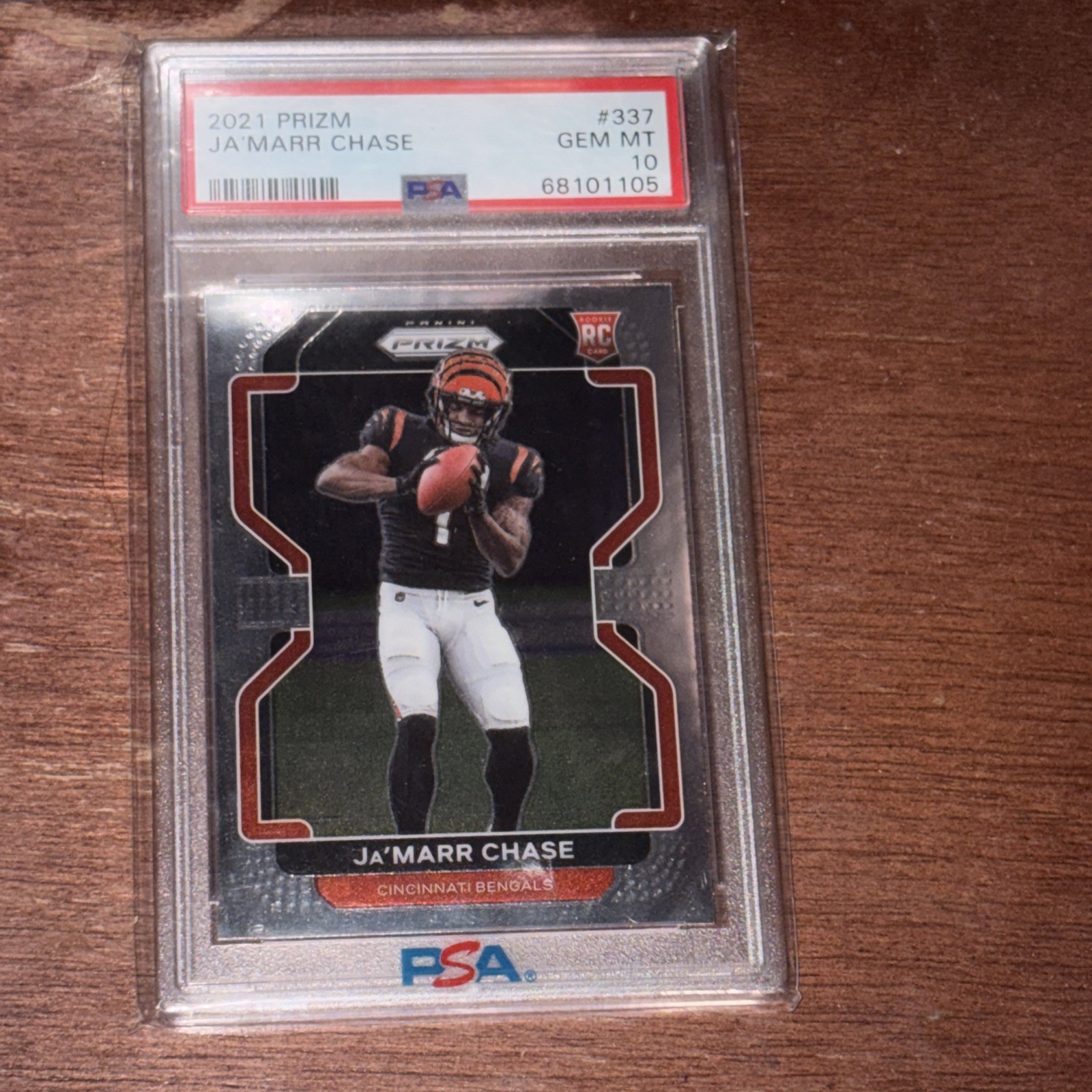 Jamarr Chase 2021 Prizm PSA 10 Rookie #337 RC Cincinnati Bengals