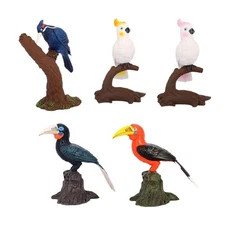 Realistic Bird Statue Office Collectible Accent Home Decor Bird Model Figure