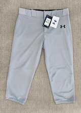 Under Armour Boys GameDay Vanish Nicker Baseball Pants Youth LG YLG Gray Grey