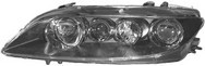 Phare avant gauche pour Mazda 6 bloc optique de remplacement halogène noir de rechange 2005-2008
