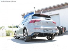  Edelstahl Duplex Racing-Anlage ab OPF VW Golf 8 1.4l GTE je 100mm 