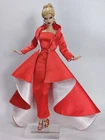 Red Jacket Coat Gown Dress Outfit For Barbie Silkstone Fashion Royalty FR Xian