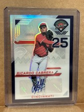 2025 Prospect Edition Baseball Ricardo Cabrera Purple Autograph /125 Reds