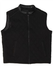 Gilet trapuntato uomo Zara UK 42 XL nero poliestere AB03