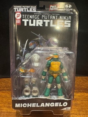 McFarlane Toys MICHELANGELO TMNT Page Punchers 5'' Figure & Comic