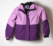 Lands' End Girls Hooded Jacket Pink and Purple Size Small 7/8 Insulated
