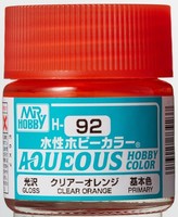 Mr Hobby - Gunze H-092 - Aqueous Hobby Colors (10 Ml) Clear Orange