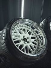 Work Vs-xx 18x10.5 Squared 5x100 Gloss White High-polish Step Lips 