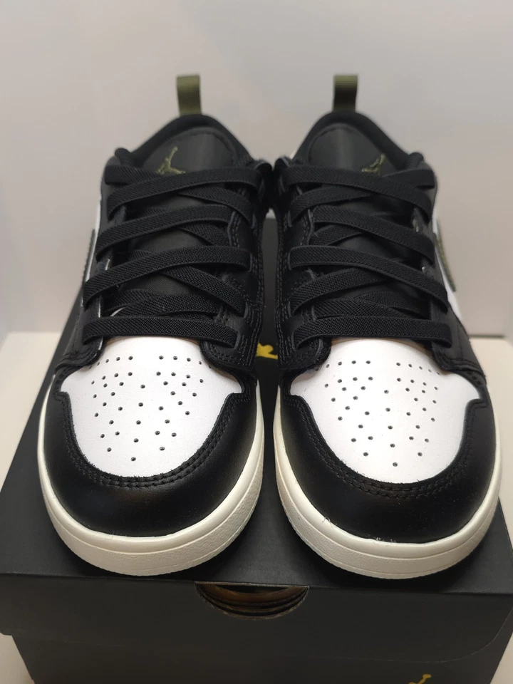 Zapatos Air Jordan 1 Low ALT (PS) para niños talla 3Y negro blanco medio oliva DR9748-092 Foto 3 de 4